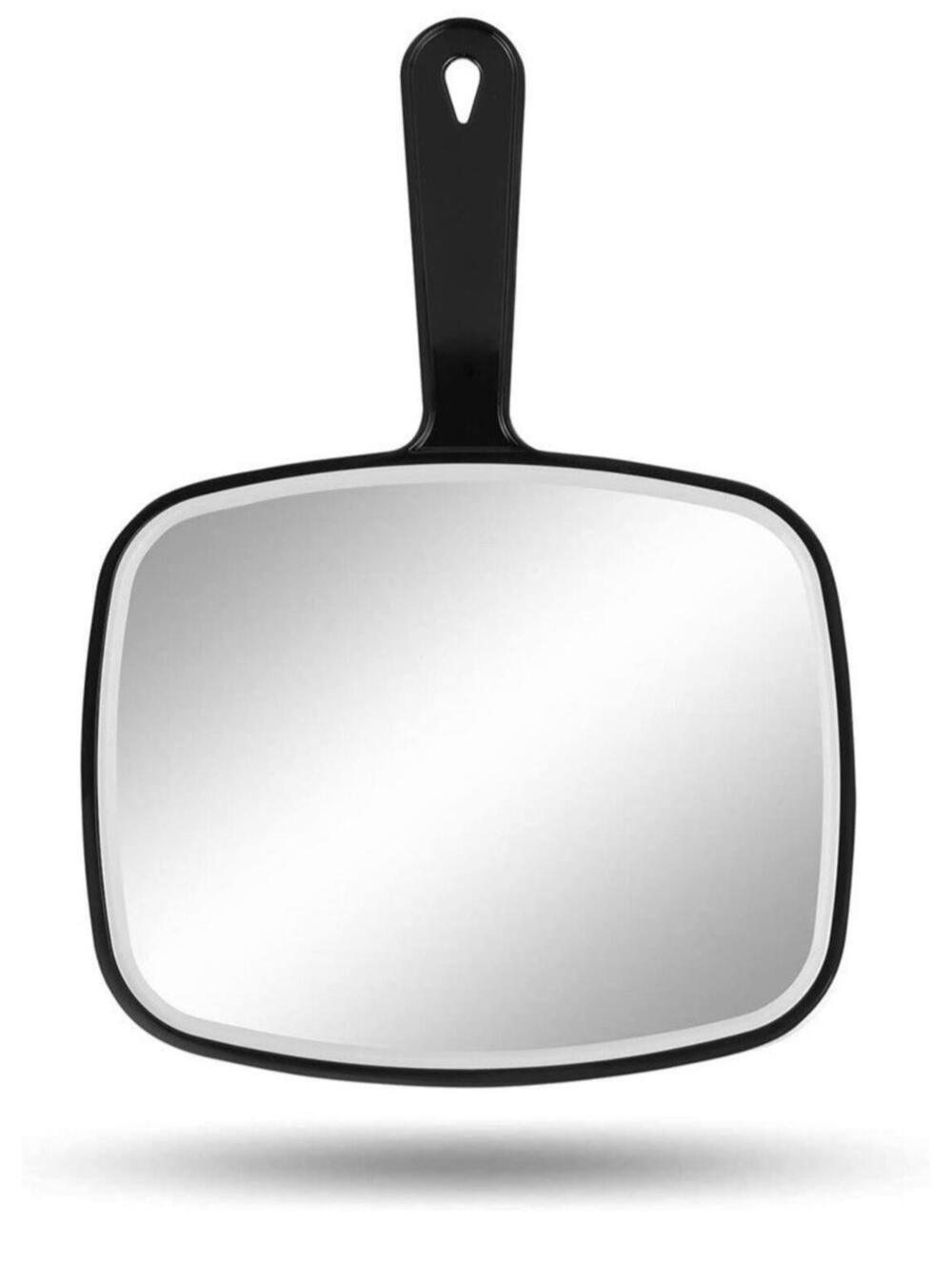 Rectangular Handheld Vanity Mirror with Black Frame for Makeup & Beauty, 10.3"x7